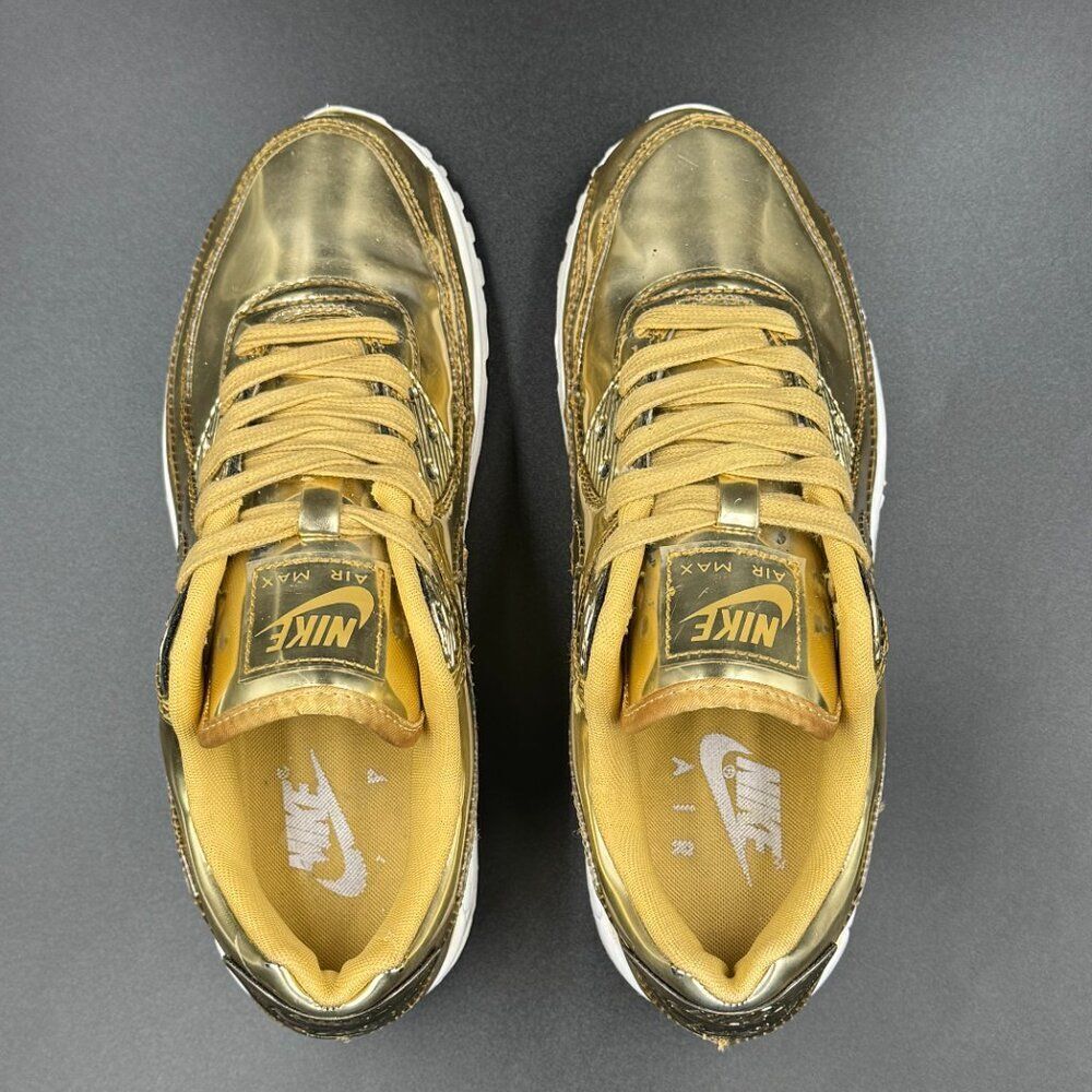 Wmns Nike Air Max 90 Metallic Gold - Picture 4 of 10